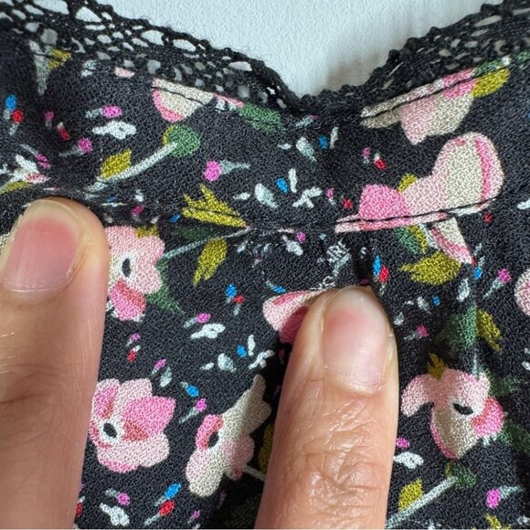 Zadig & Voltaire Black Pink Floral Maxi Dress Size XS Romantic - Picture 11 of 14